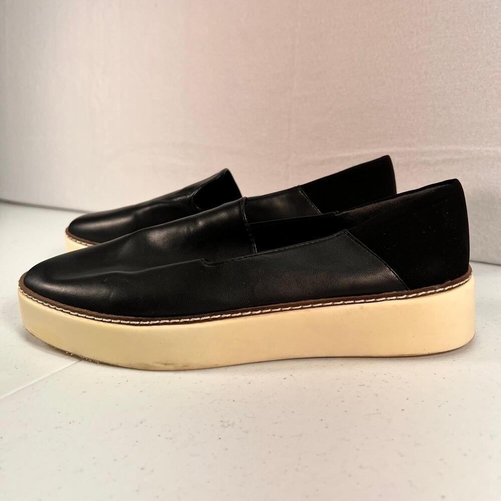 Nordstrom Rack Sandra Suede Leather Slip On Loafer Shoes Black Women's Size 8m View 2